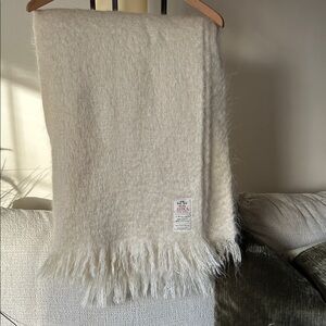 Avoca Soft Cream Throw Blanket
